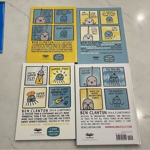 Narwhal and Jelly books 1, 2, 3 & 5